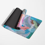 Practice with confidence on yogat’s eco-friendly yoga mat—PVC and phthalate-free, with an extra-grip microfiber surface ideal for hot yoga. Lightweight, travel-ready, and designed in Australia with artistic flair.