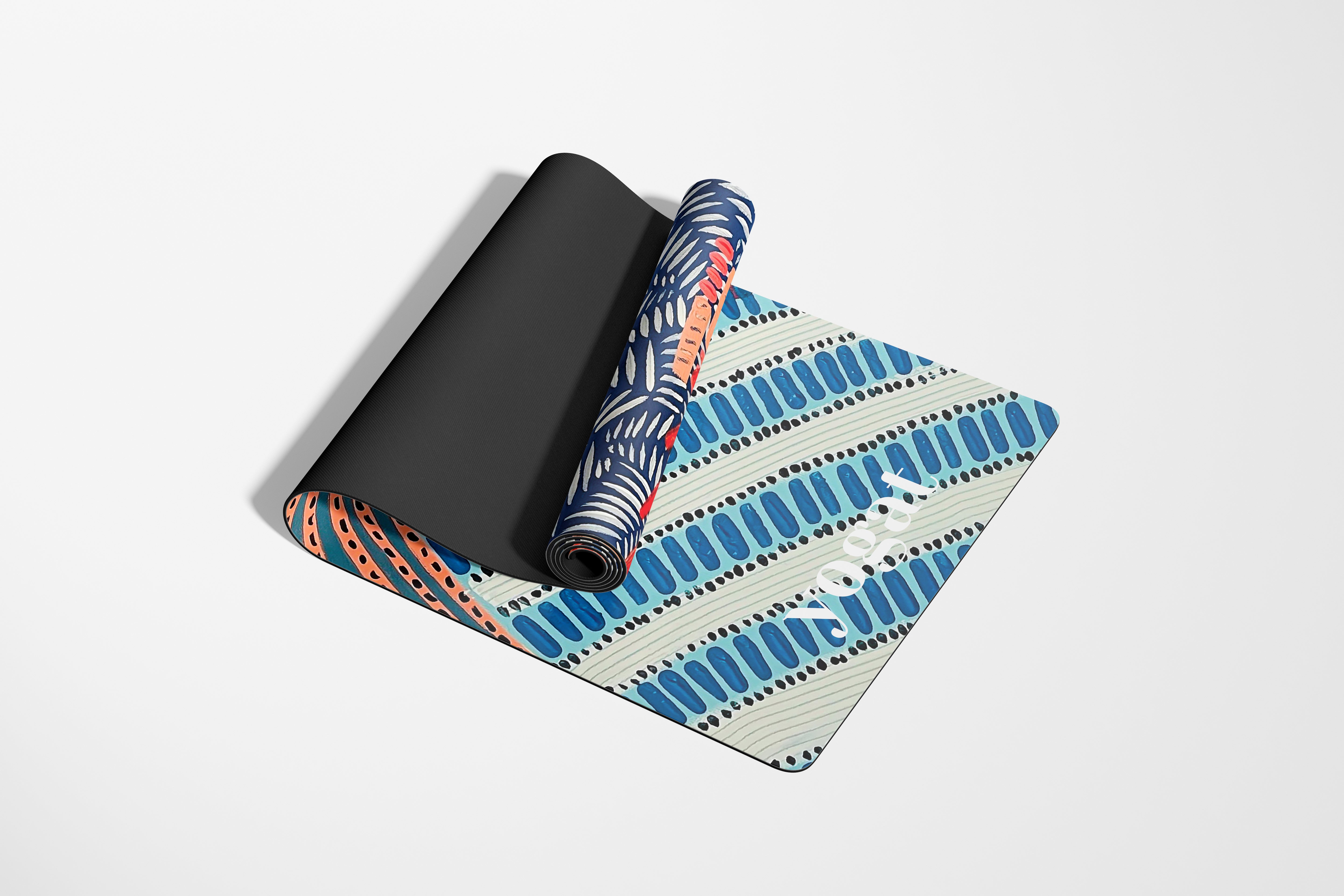 High-quality, cushioned yoga mat for yoga, pilates, and stretching yogat