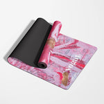 Practice with confidence on yogat’s eco-friendly yoga mat, PVC and phthalate-free, with an extra-grip microfiber surface ideal for hot yoga. Lightweight, travel-ready, and designed in Australia with artistic flair.