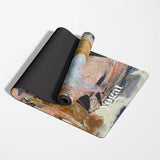 Practice with confidence on yogat’s eco-friendly yoga mat, PVC and phthalate-free, with an extra-grip microfiber surface ideal for hot yoga. Lightweight, travel-ready, and designed in Australia with artistic flair.
