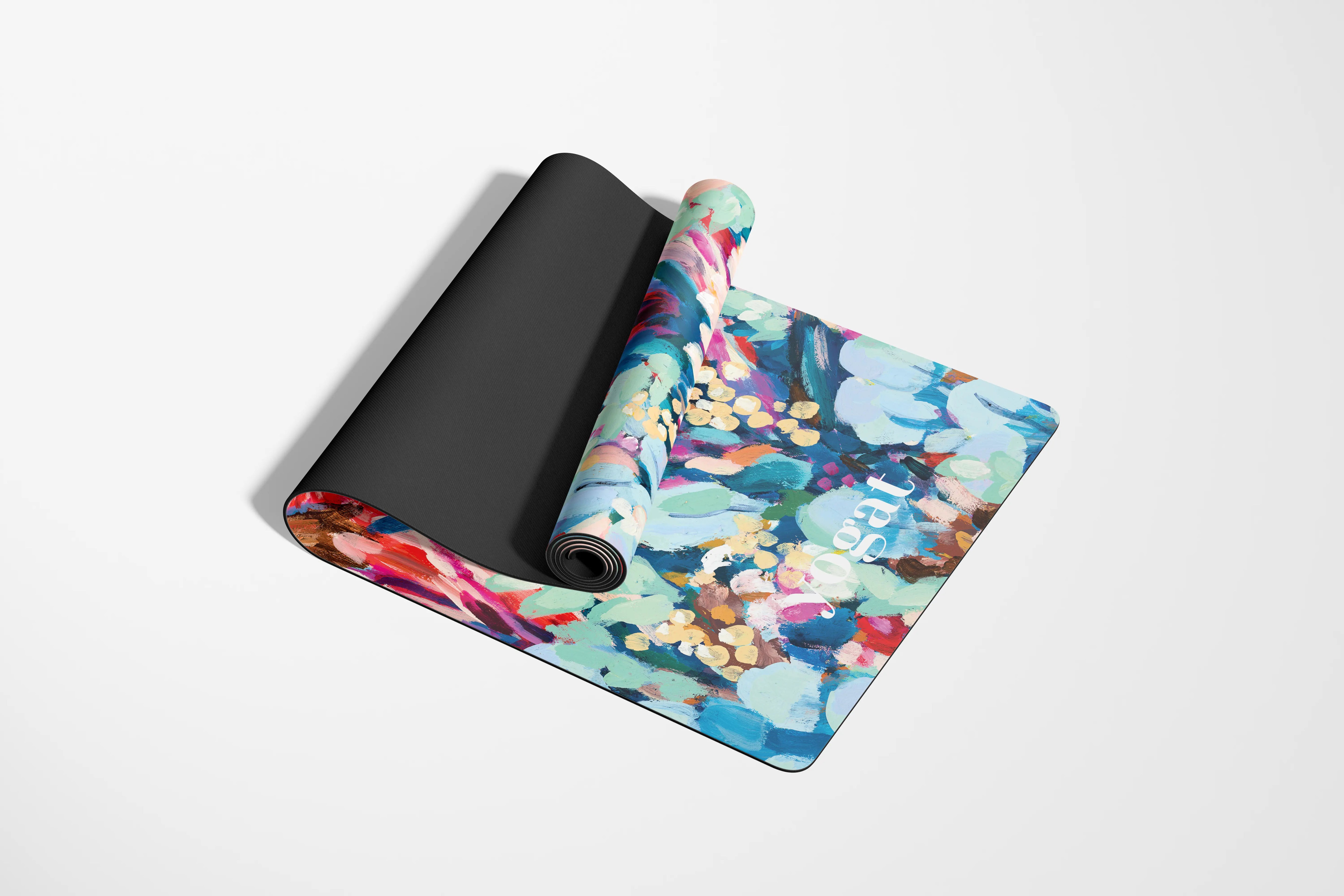 yoga yoga mat ecofriendly, non slip and featuring australian art