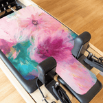 High-grip Pilates reformer mat crafted from recycled materials, designed for comfort and support.