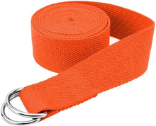 Load image into Gallery viewer, Organic Cotton Yoga Strap with D-rings