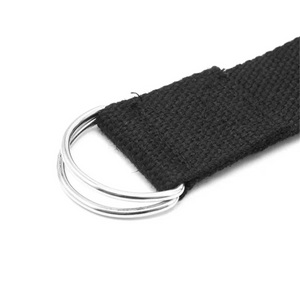 Organic Cotton Yoga Strap with D-rings