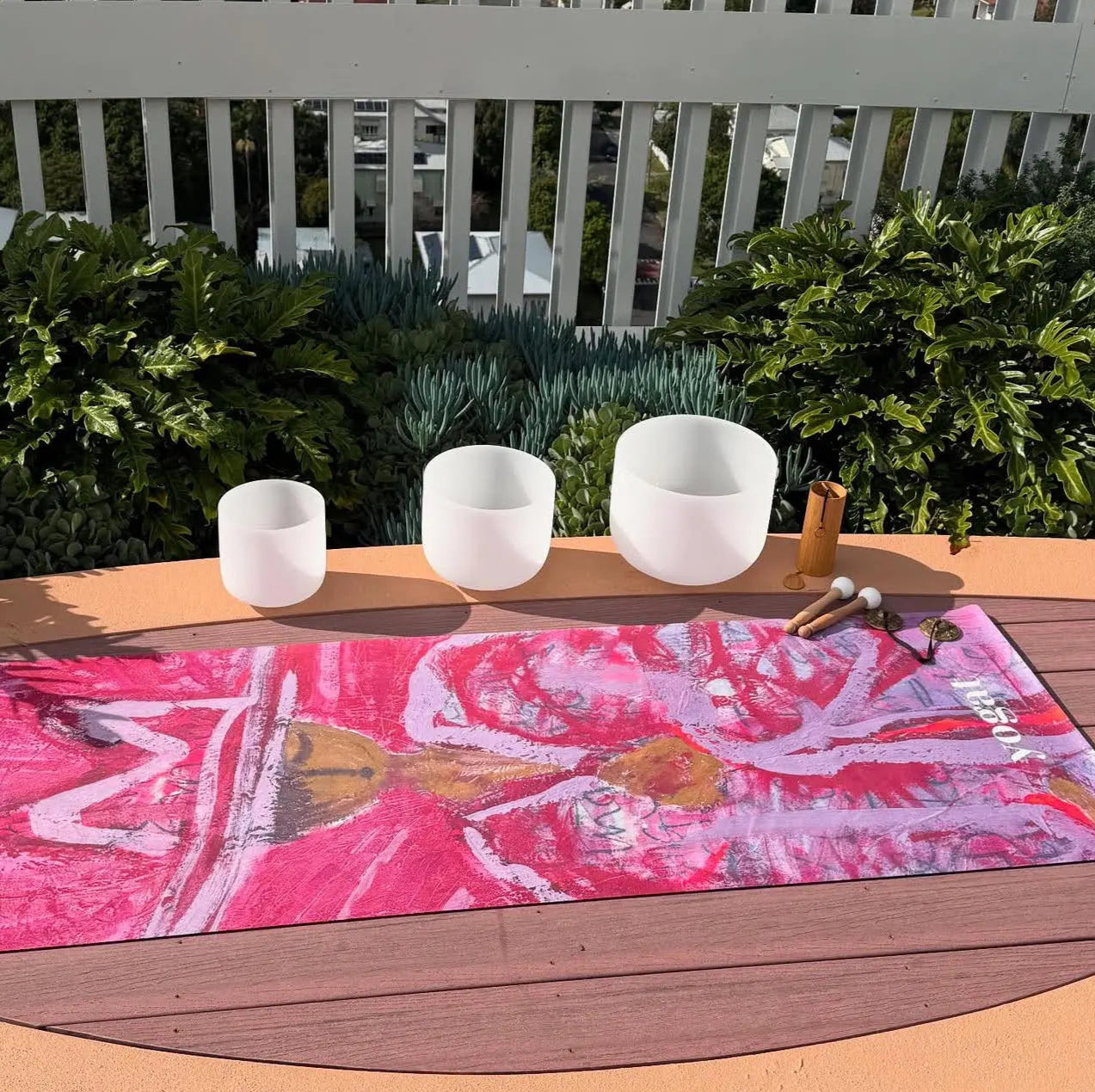 ractice with confidence on yogat’s eco-friendly yoga mat, PVC and phthalate-free, with an extra-grip microfiber surface ideal for hot yoga. Lightweight, travel-ready, and designed in Australia with artistic flair.
