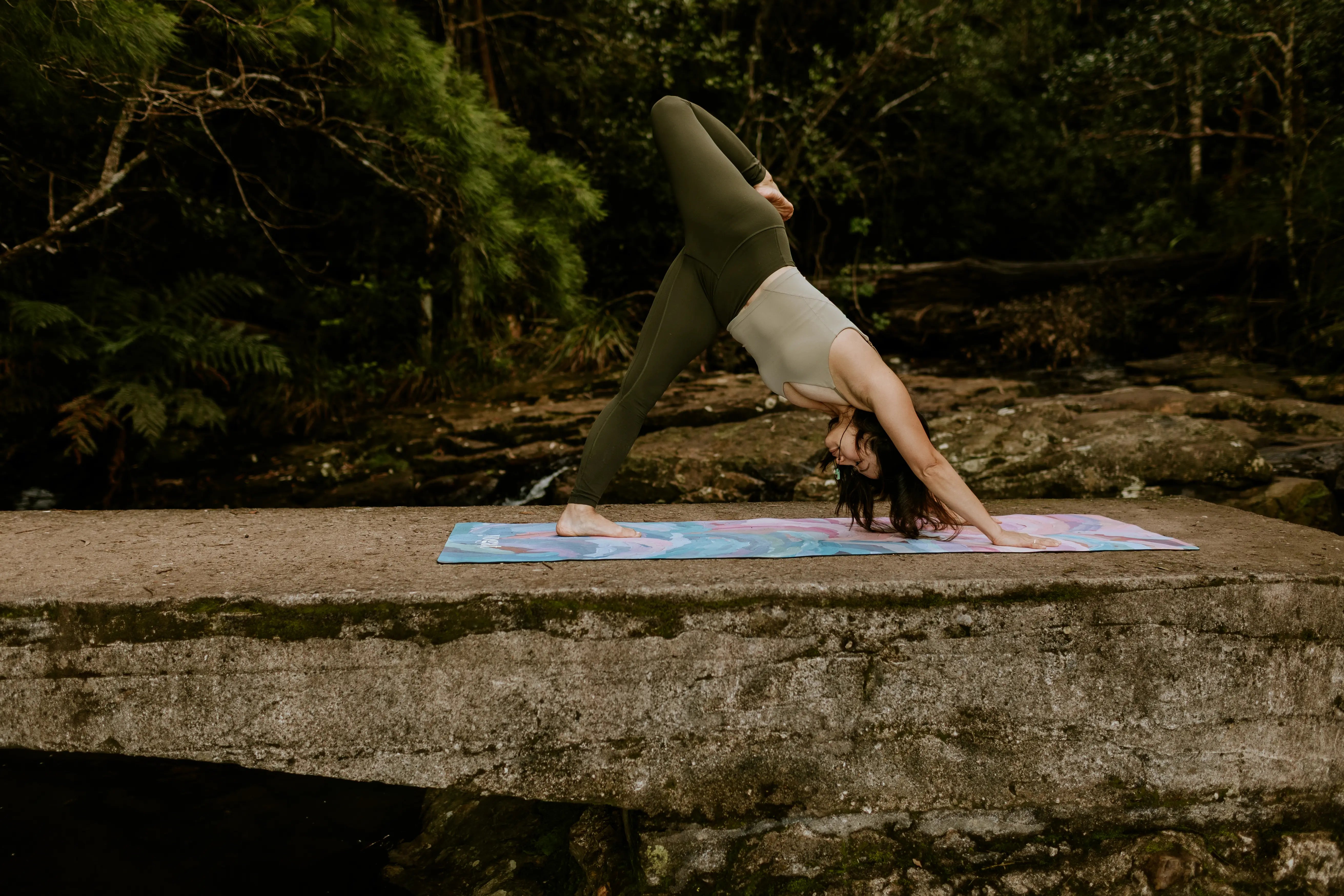 Practice with confidence on Yogat’s eco-friendly yoga mat—PVC and phthalate-free, with an extra-grip microfiber surface ideal for hot yoga. Lightweight, travel-ready, and designed in Australia with artistic flair.

