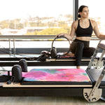 Non slip Microfiber Reformer Pilates mat by yogat

